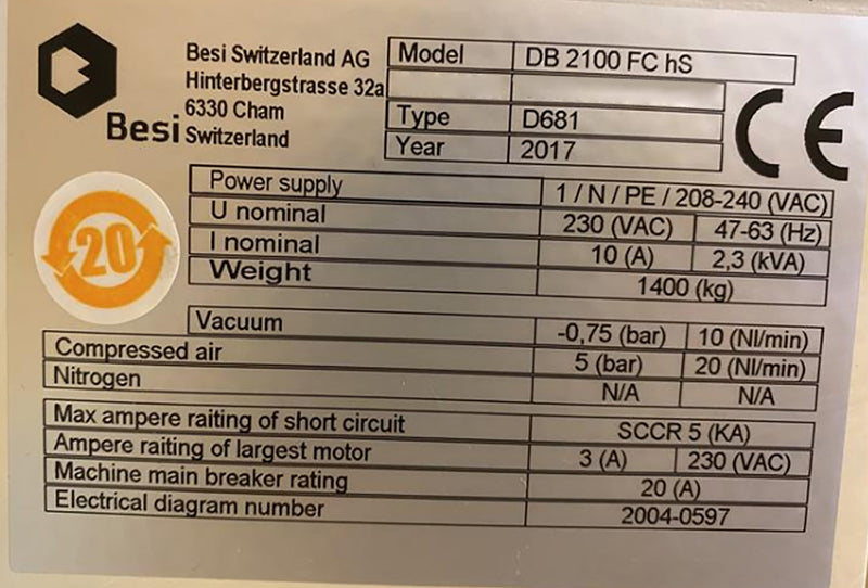 Esec DB 2100 FC HS Die Bonder