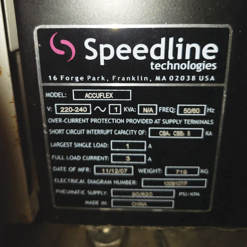 Speedline / MPM Accuflex Screen Printer
