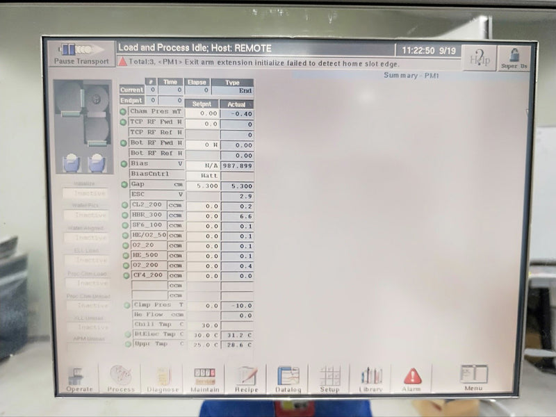 Lam TCP 9400 ICP Etcher (Inductively Coupled Plasma)