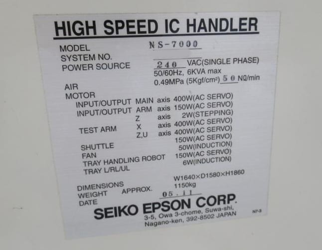 Seiko / Epson NS 7000 Handler