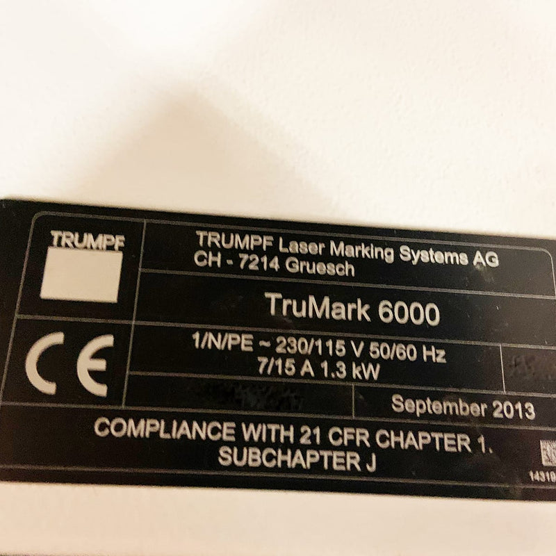 Trumpf Laser Marker