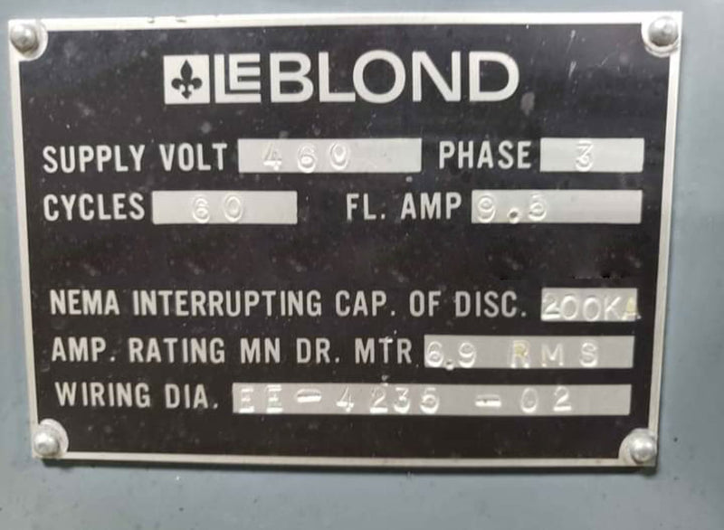 LeBlond Regal Servo-Shift Engine Lathe