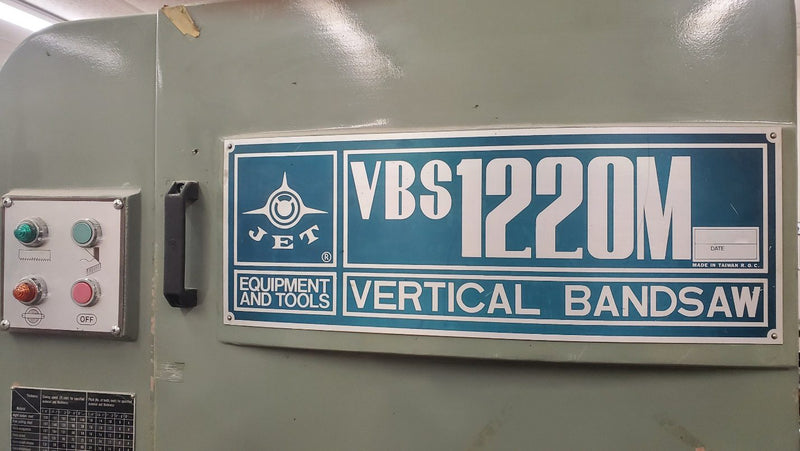 Jet VBS 1220 M Vertical Band Saw