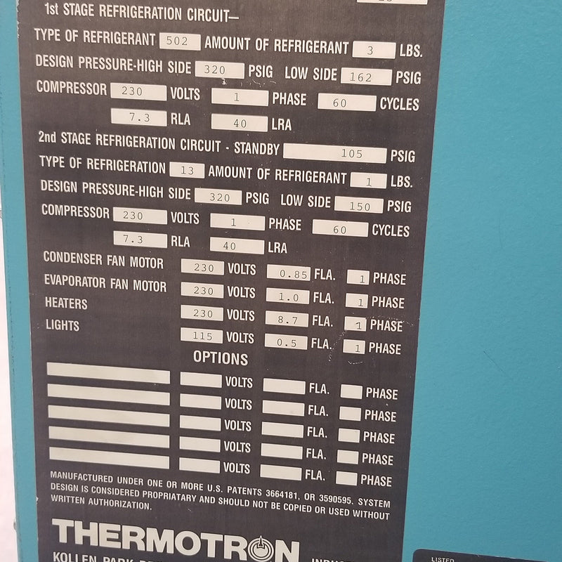 Thermotron S 8 C Temperature Chamber