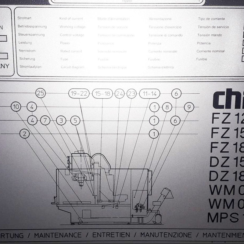 Chiron FZ 15 W Machining Center