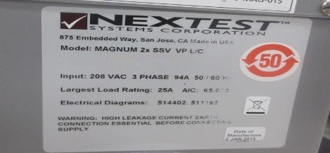 Teradyne / Nextest Magnum II X SSV Tester