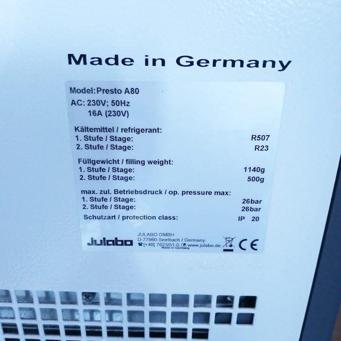 Julabo Presto A 80 Cryothermostat
