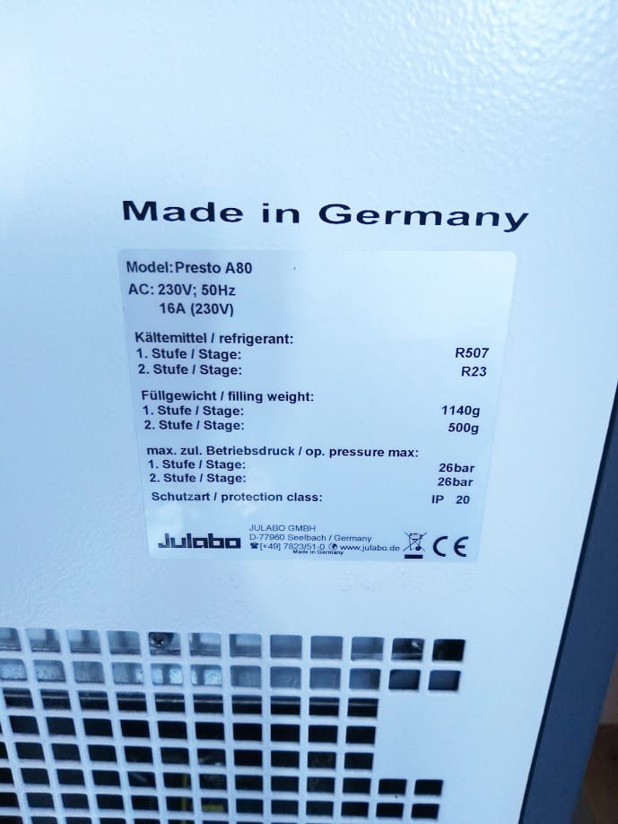Julabo Presto A 80 Cryothermostat