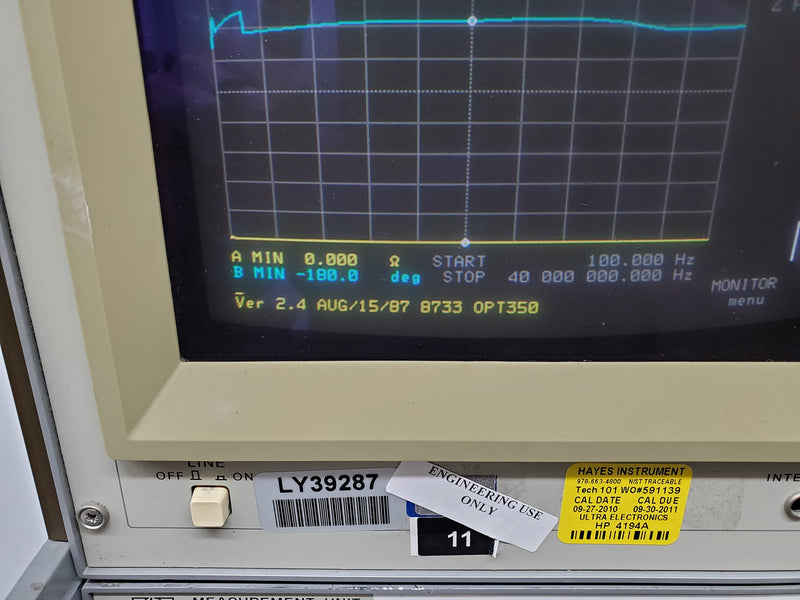 Keysight / Agilent 4194 A Impedance / Gain-Phase Analyzer