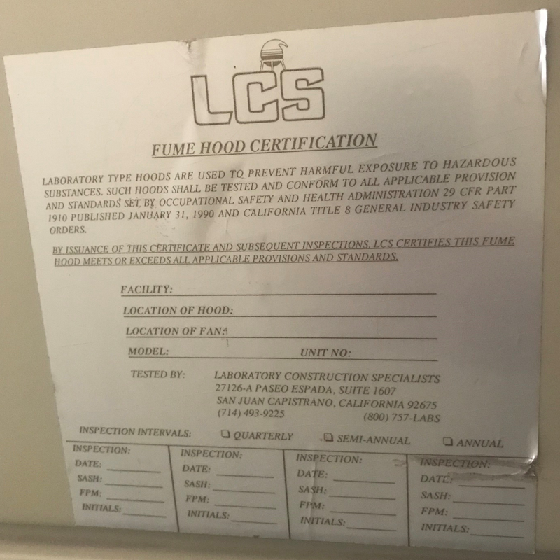 Encad Laboratory Hood
