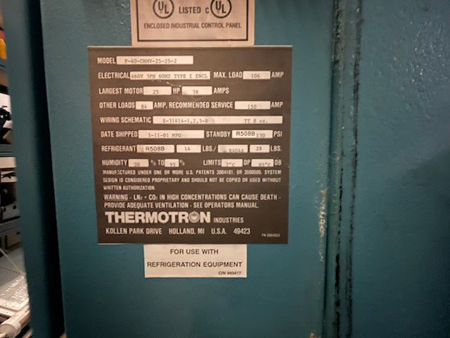 Thermotron F 40 CHMV 25-25-2 Chamber