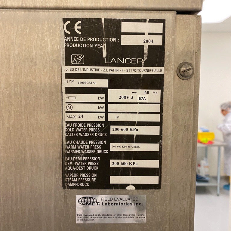 Lancer 1600 PCM Series Washer