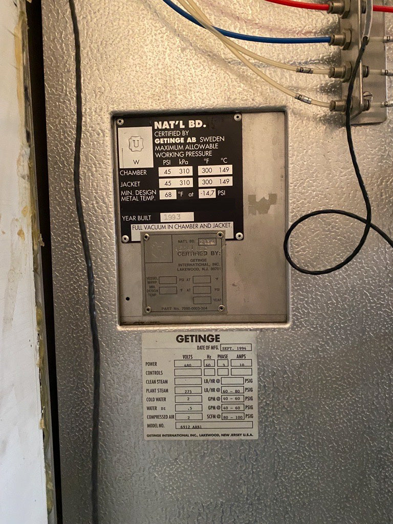 Getinge 6912 ARB 1 Washer
