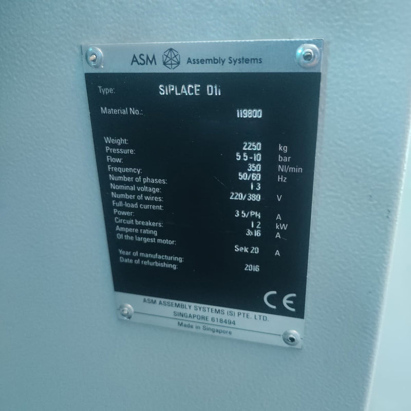 ASM Siplace D 1 i Placement Machine
