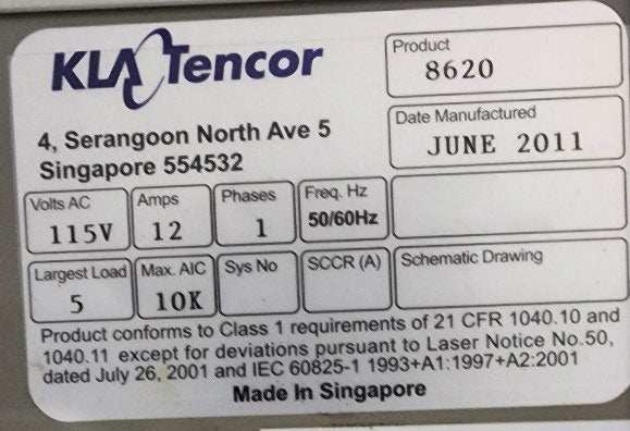 KLA Candela 8620 Wafer Inspection System
