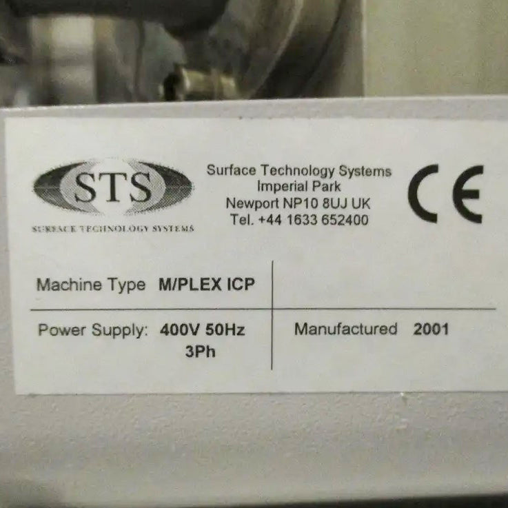 STS Multiplex ICP-DRIE (Inductively Coupled Plasma – Deep Reactive Ion Etcher)