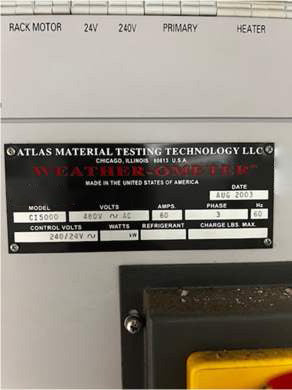 Atlas Ci 5000 Weather Ometer