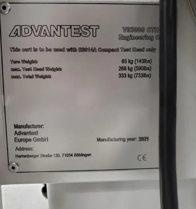 Advantest V 93000 C (2 CC) DUT Test Head