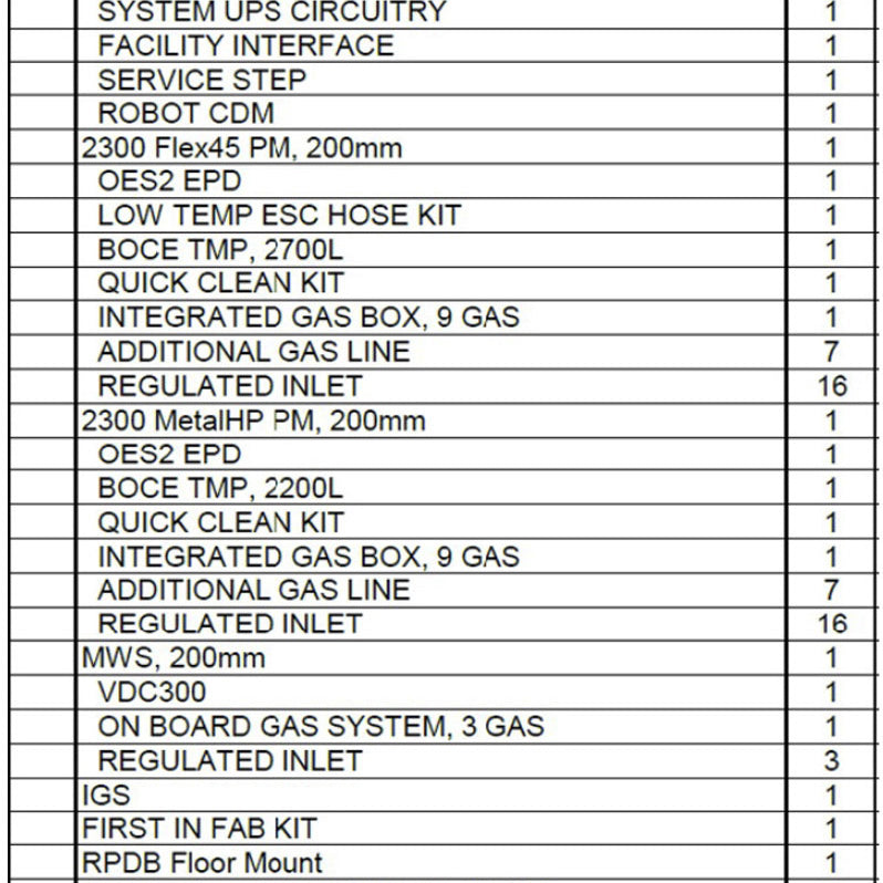 Lam 2300 Etch Chamber