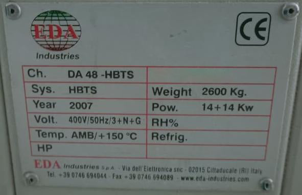 EDA Industries VBTS QM 48 Oven