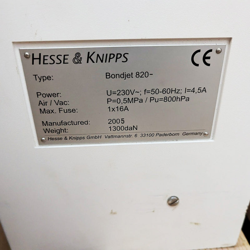 Hesse & Knipps (H&K) BJ 820 Wire Bonder