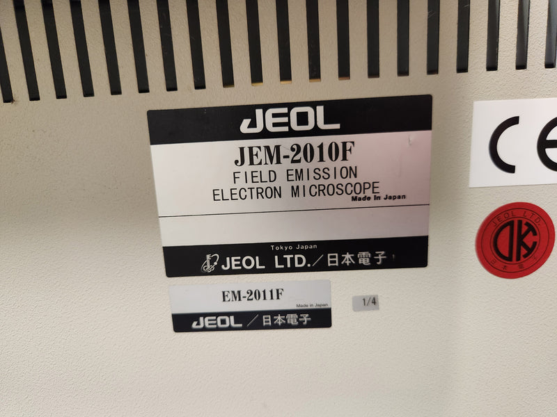 Jeol 2010 F Field Emission Electron Microscope