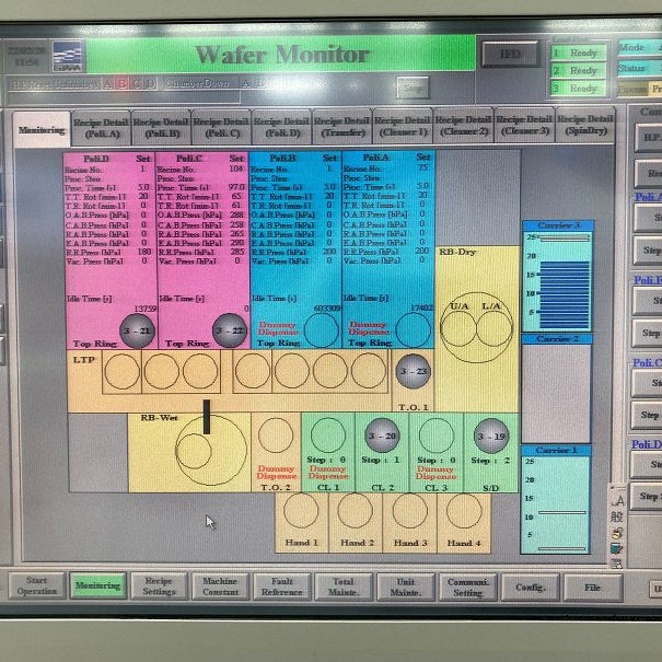 Ebara FREX 300 S CMP (Chemical Mechanical Polisher)