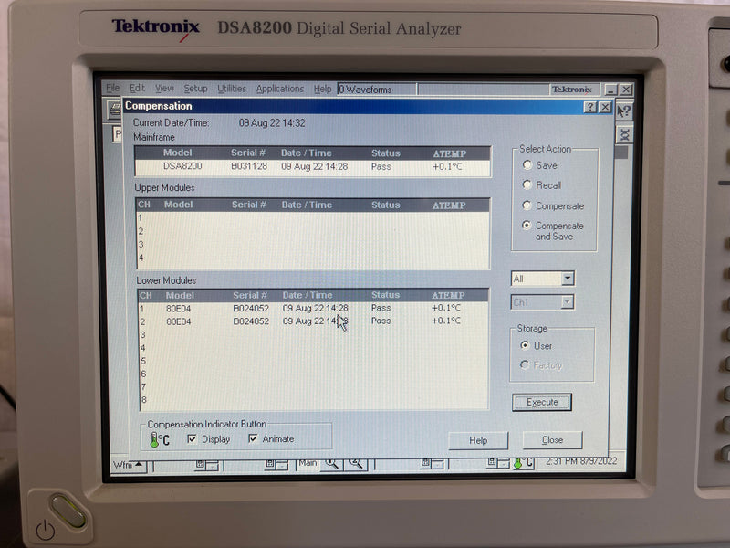 Tektronix DSA 8200 Digital Serial Analyzer
