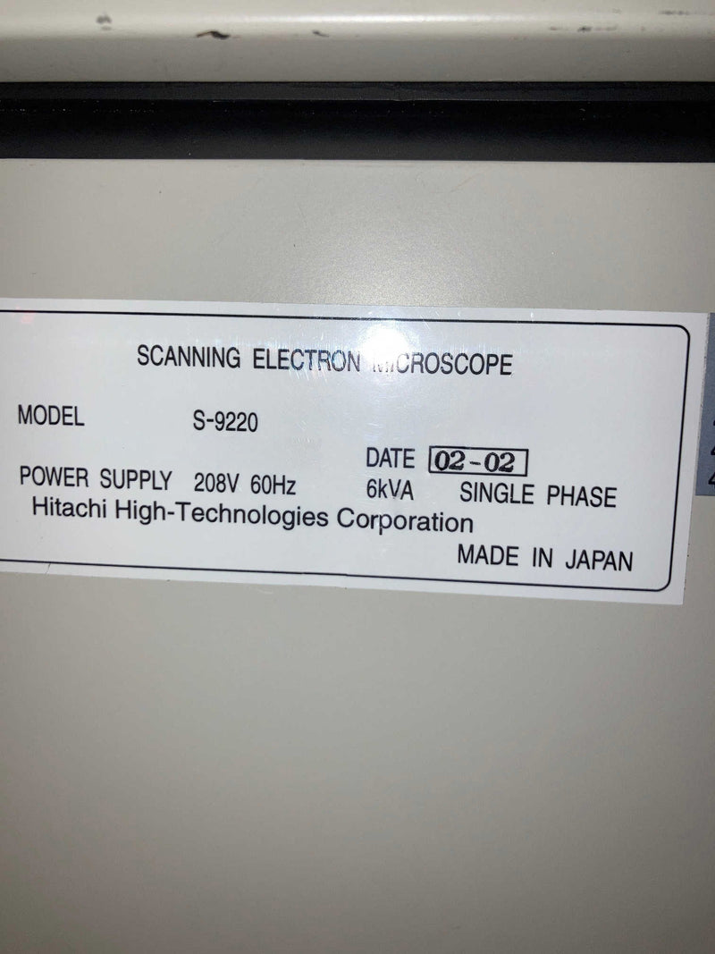 Hitachi S 9220 CD-SEM (Critical Dimension Scanning Electron Microscope)
