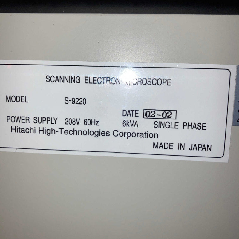 Hitachi S 9220 CD-SEM (Critical Dimension Scanning Electron Microscope)