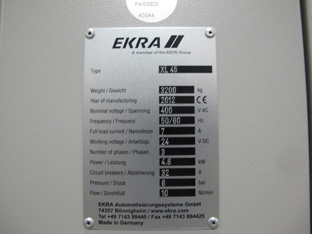 Ekra XL 45 Screen Printer