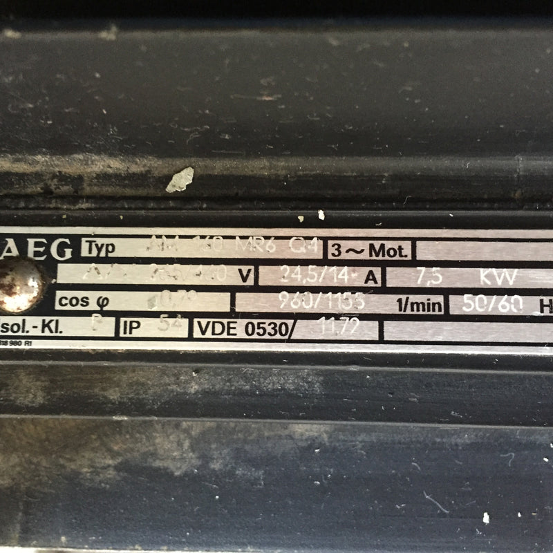 Pfeiffer Duo 250 A Dual Stage Vane Vacuum Pump