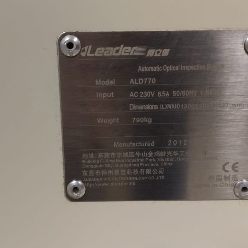 Aleader ALD 770 Automatic Optic Inspection