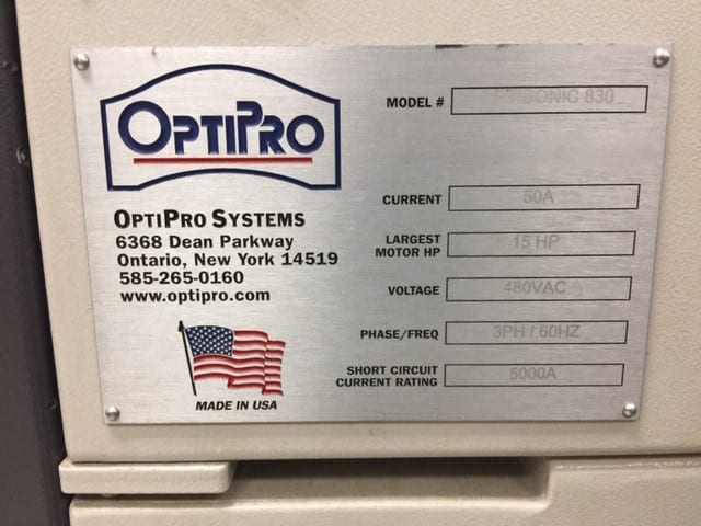 OptiPro Optisonic 830 CNC