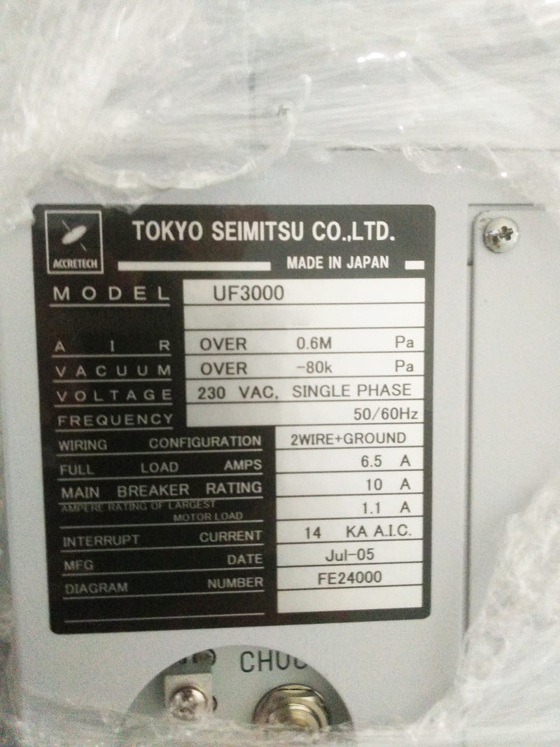Accretech / TSK UF 3000 Automatic Wafer Prober