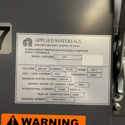 Applied Materials Centura HTF EPI (Epitaxial Silicon Deposition)