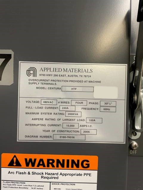 Applied Materials Centura HTF EPI (Epitaxial Silicon Deposition)