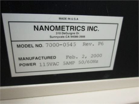 ONTO / Nanometrics Nanospec 6100 Film Analysis System