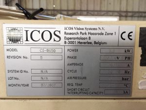 KLA / ICOS CI 9450 Tape & Reel Machine