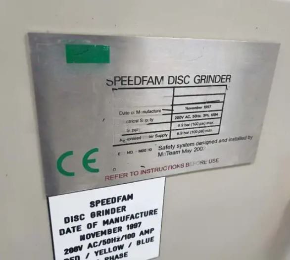 Speedfam Disc Grinder