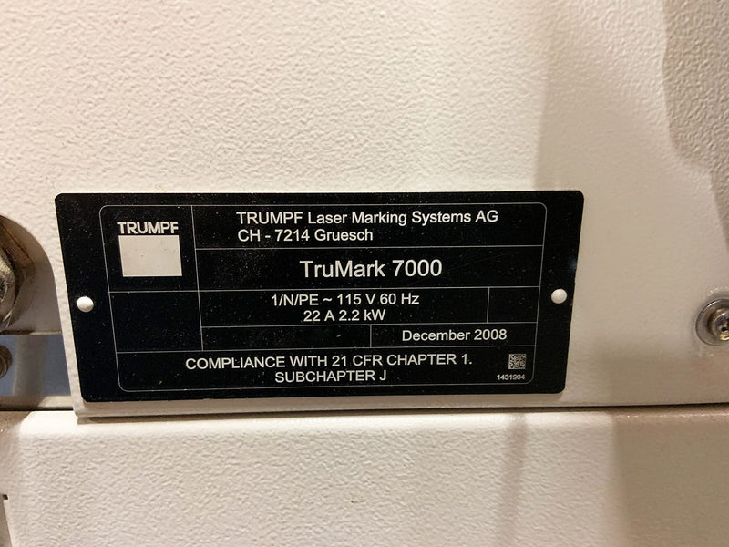 Trumpf Laser Marker