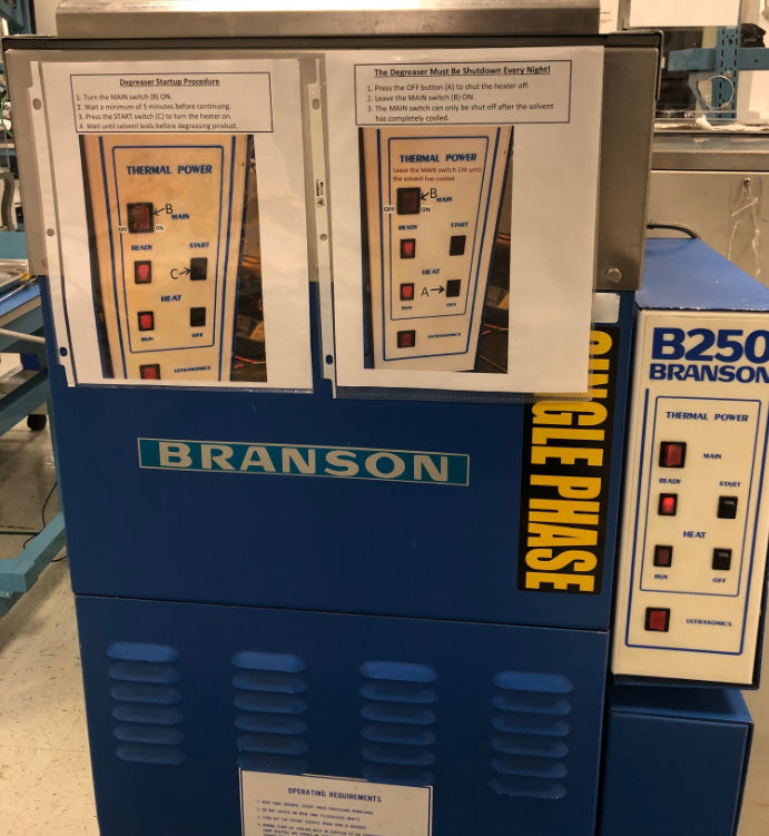 Branson B 250 Degreaser