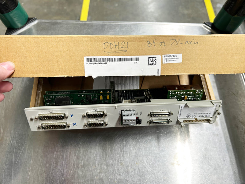 Siemens 6 SN 1118 0 DH 21 0 AA 1 ZX Axis Drive for QED Technologies Q22Y