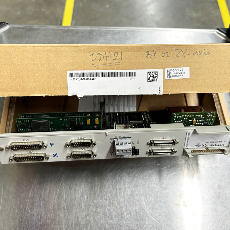 Siemens 6 SN 1118 0 DH 21 0 AA 1 ZX Axis Drive for QED Technologies Q22Y