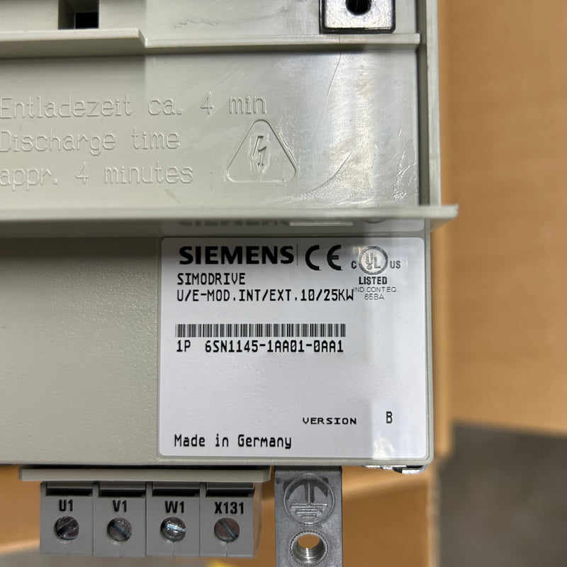 Siemens Simodrive 6 SN 1145-1 AA 01-0 AA 1 Drive for QED Technologies Q22Y