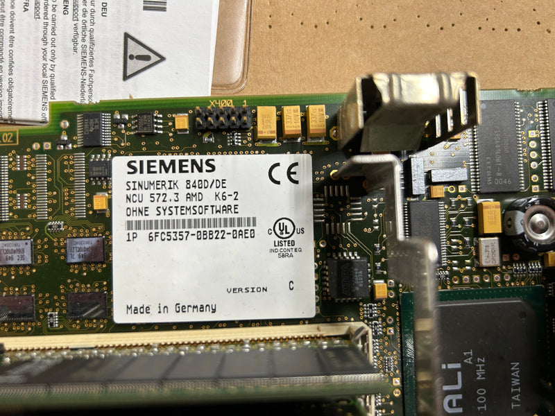 Siemens Sinumerik 840 D/DE 6 FC 5357-0 BB 22-0 AE 0 Drive for QED Technologies Q22Y
