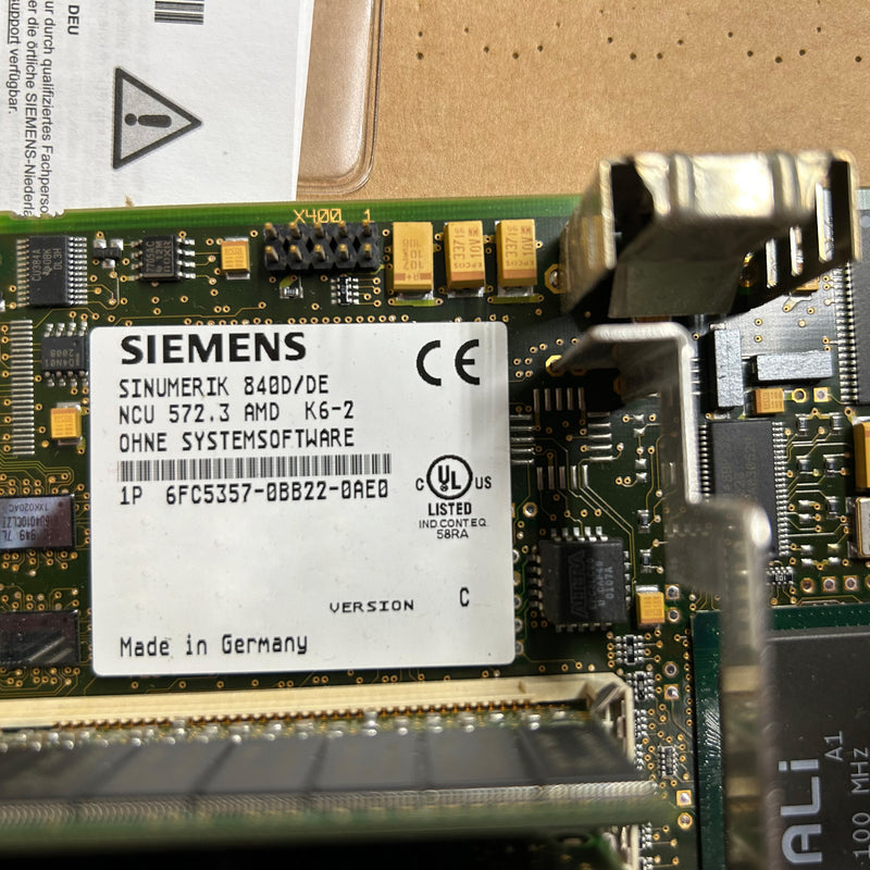 Siemens Sinumerik 840 D/DE 6 FC 5357-0 BB 22-0 AE 0 Drive for QED Technologies Q22Y