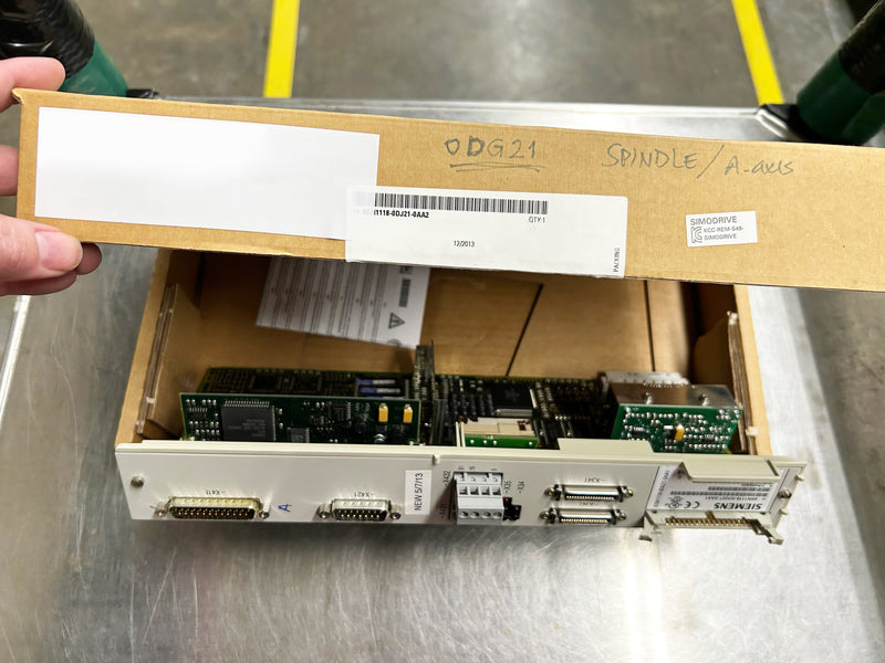 Siemens Simodrive 6 SN 1118-0 DG 21-0 AA 1 Drive for QED Technologies Q22Y