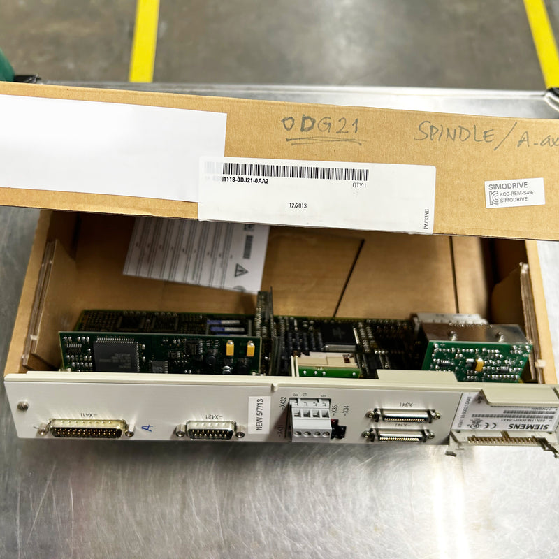 Siemens Simodrive 6 SN 1118-0 DG 21-0 AA 1 Drive for QED Technologies Q22Y