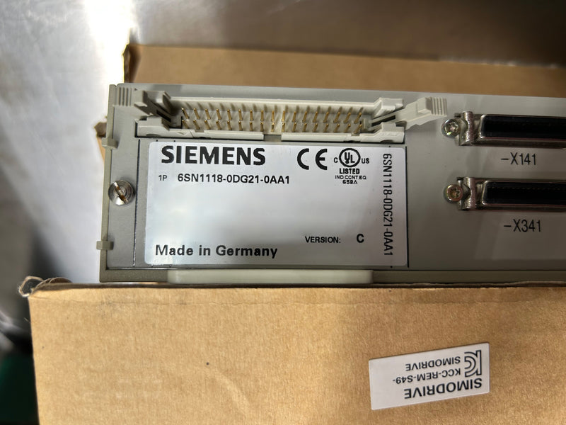 Siemens Simodrive 6 SN 1118-0 DG 21-0 AA 1 Drive for QED Technologies Q22Y